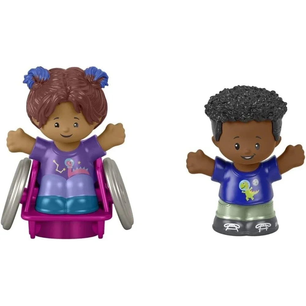 Fisher-Price Little People Figure Sets Friends w/ Space Dinosaur Shirts & Gamers